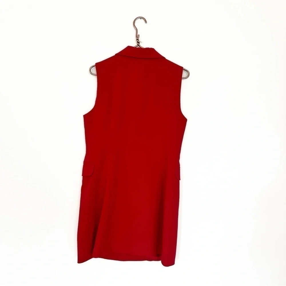 Black Halo Dress Womens 10 Rio Blazer Mini Sleeveless Red - Picture 5 of 5